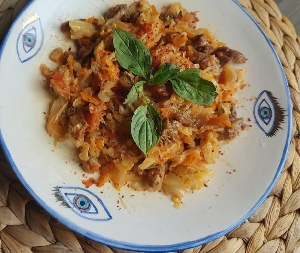 Kələm soğan ilə (Sovet qəlyanaltısı)