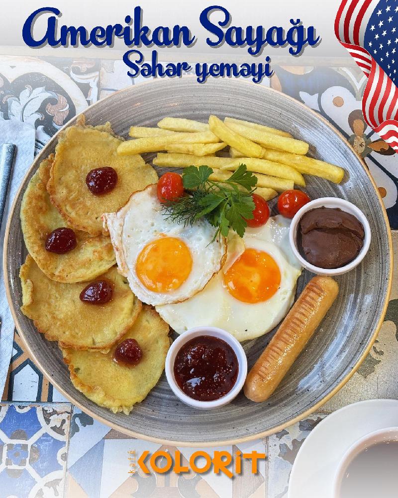 Amerikan sayağı səhər yeməyi 