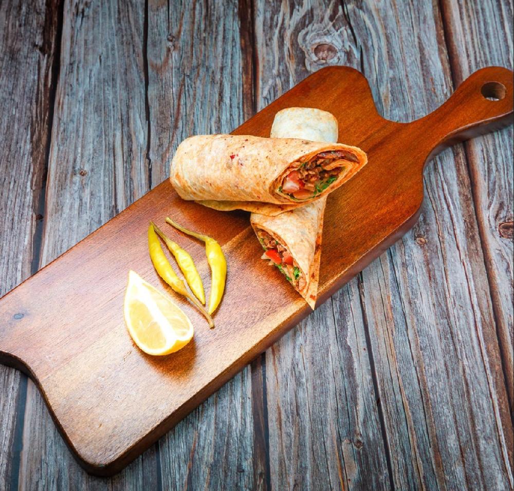 Double tantuni lavaşda