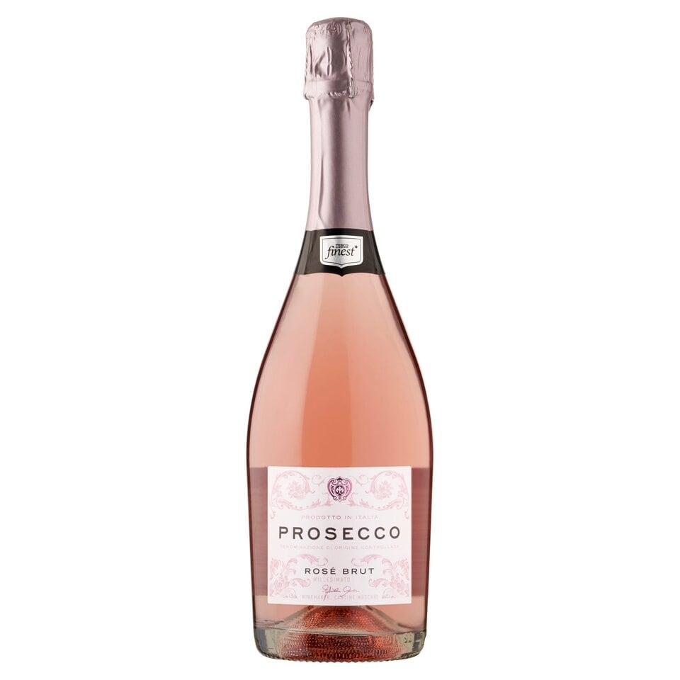 Prosecco rose bottle