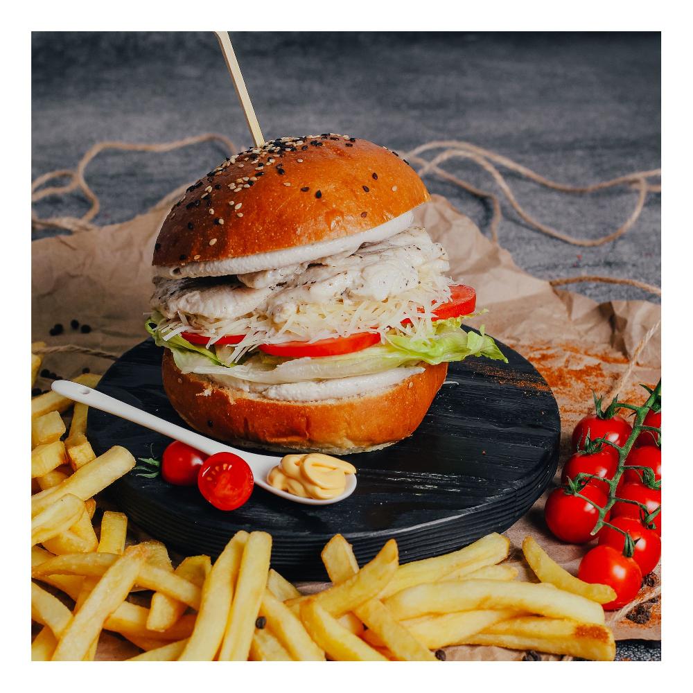 Toyuq sezar burger