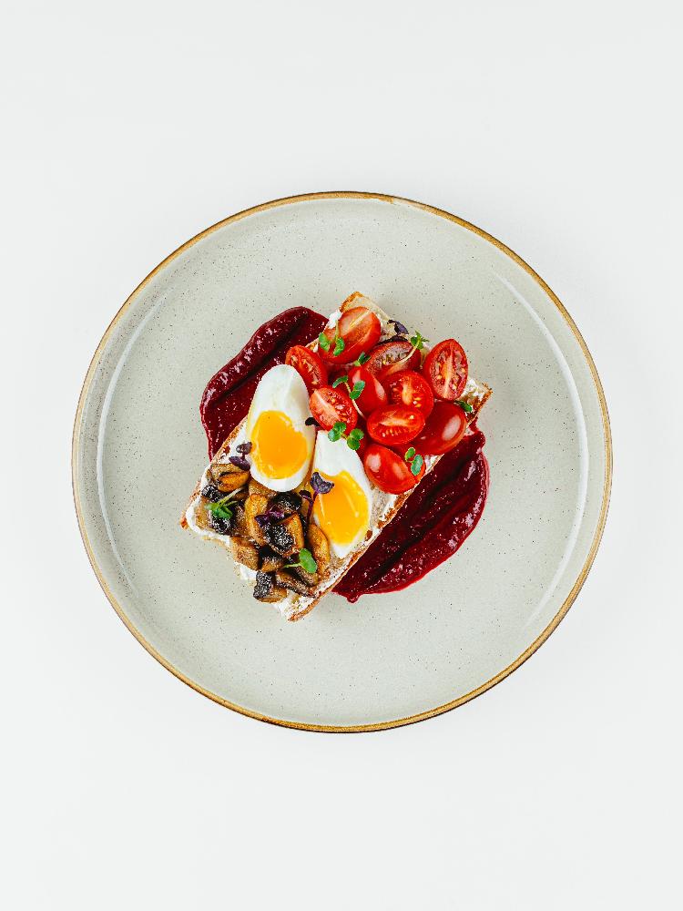 Bruschetta and cream cheese tomato