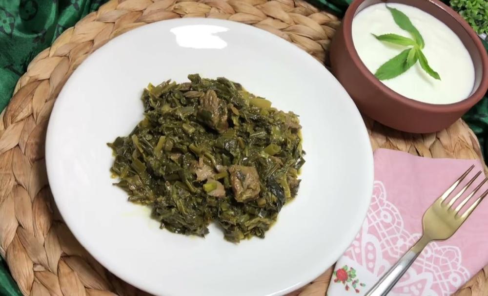 Səbzi qoyun əti 