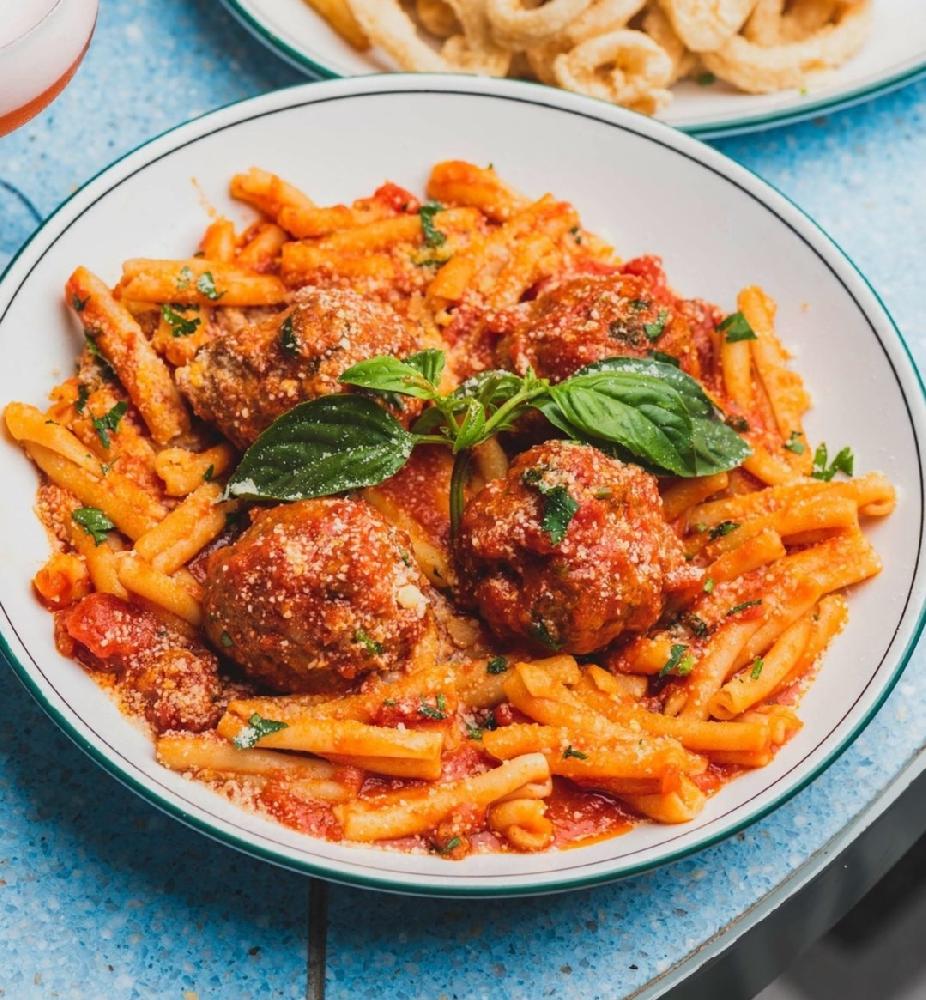 Penne al sugo con le polpettine