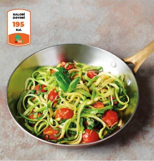 Vegan qabaq Spaghetti 