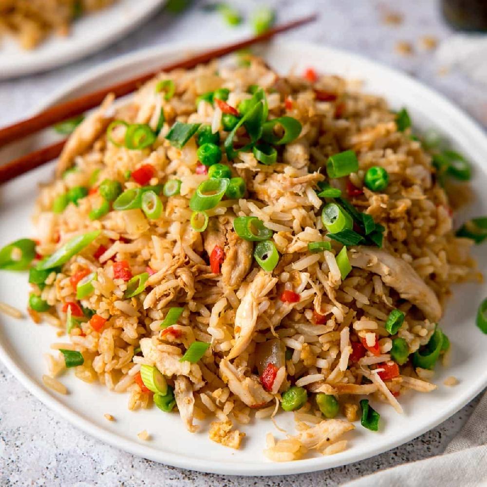 Fried rice with chicken  