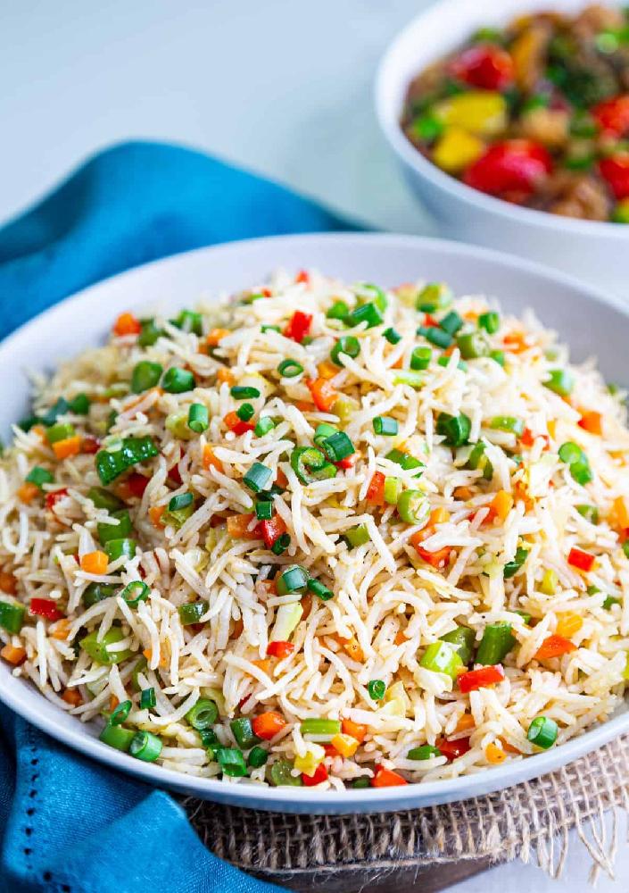 Fried rice with vegetables  