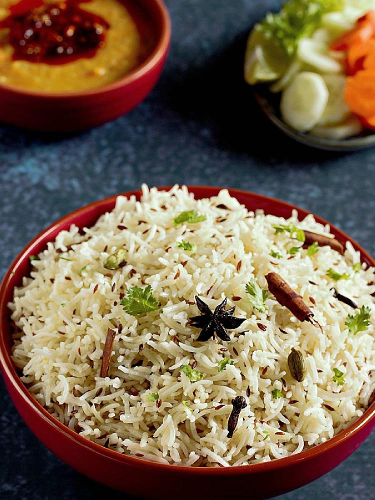 Boiled rice with cumin  