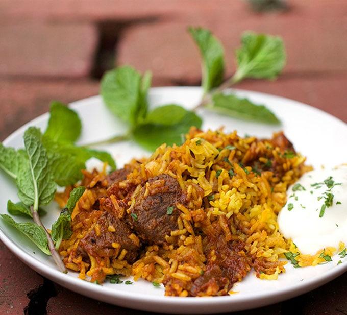 Lamb biryani 
