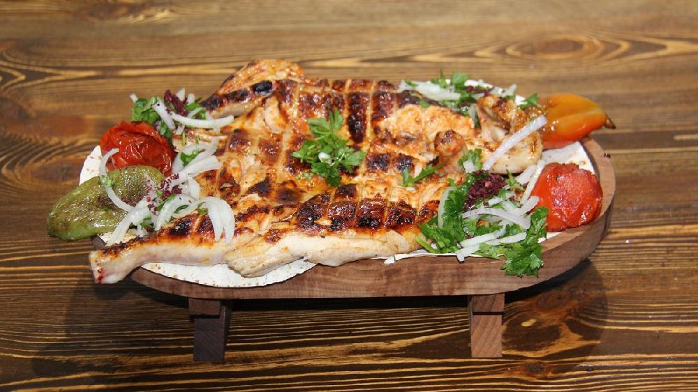 Village chicken in barbeque 