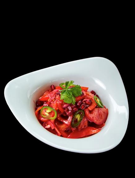 Turşulu pomidor salatı