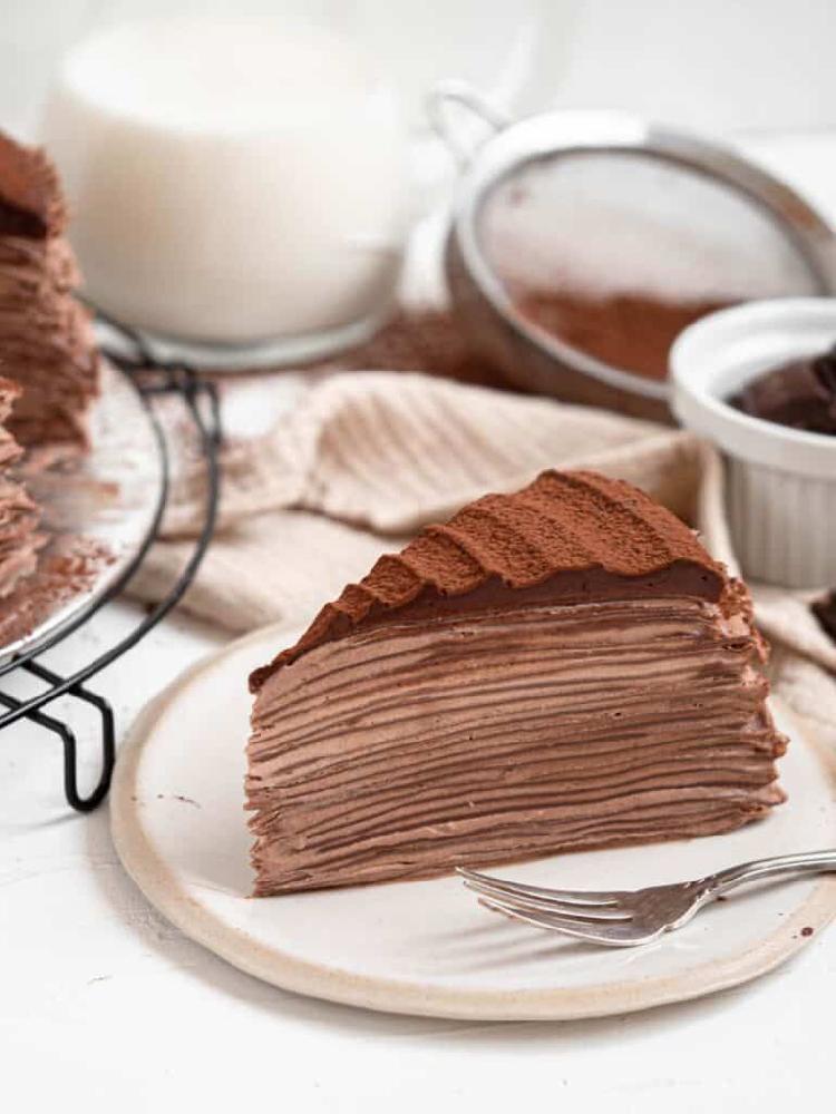 Chocolate crepe cake 