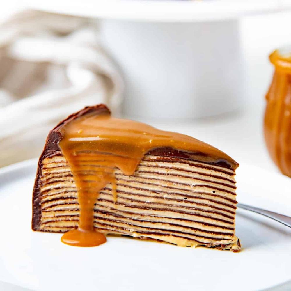 Caramele crepe cake 