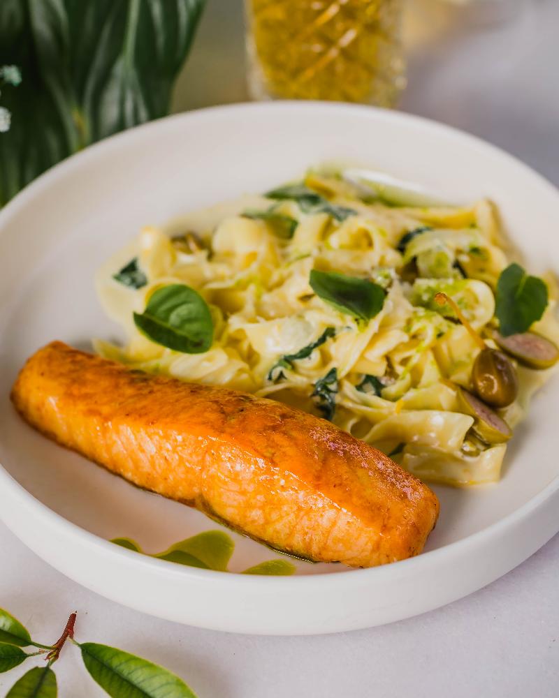 Salmon Fettuccine