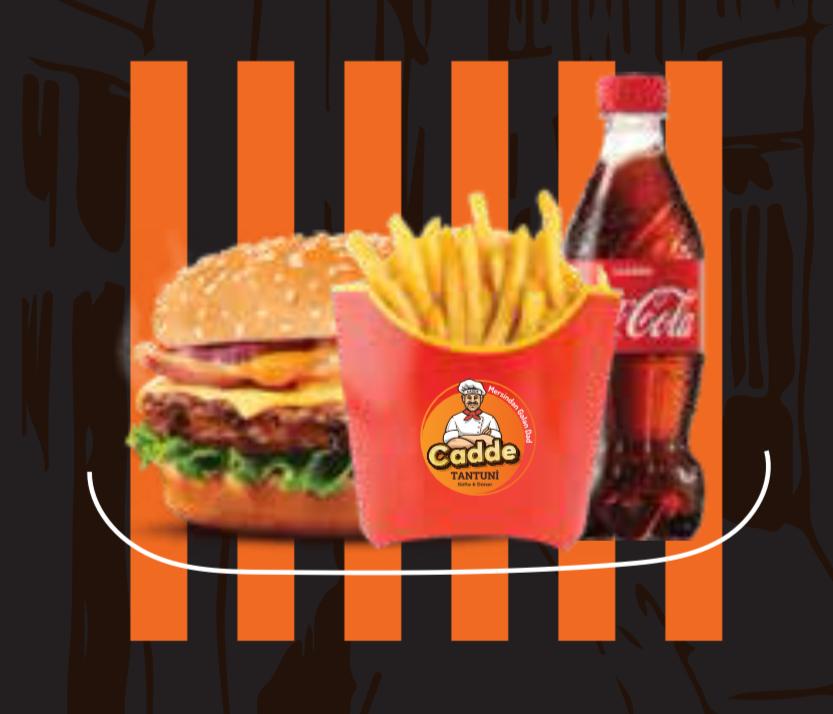 ƏT HAMBURGER + FRİ, + COLA (300 ML)