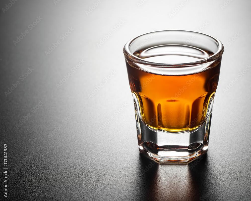 Shot whiskey