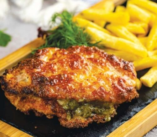PESTO SOUSLU TOYUQ SHNITSEL