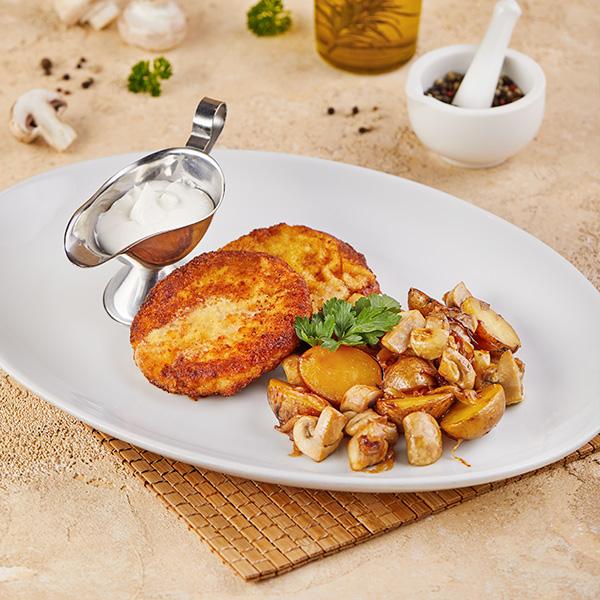 Parmezanlı toyuq kotleti