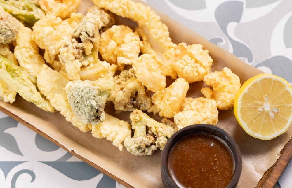 Krevet & kalmar tempura