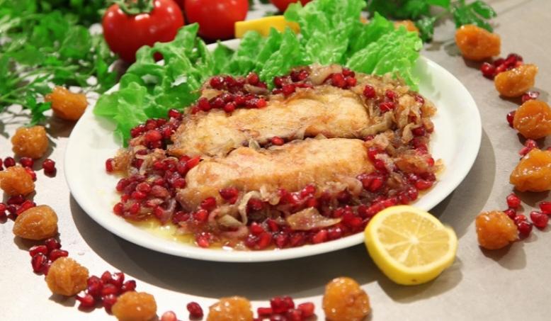 Nərə balıq nar soğanla