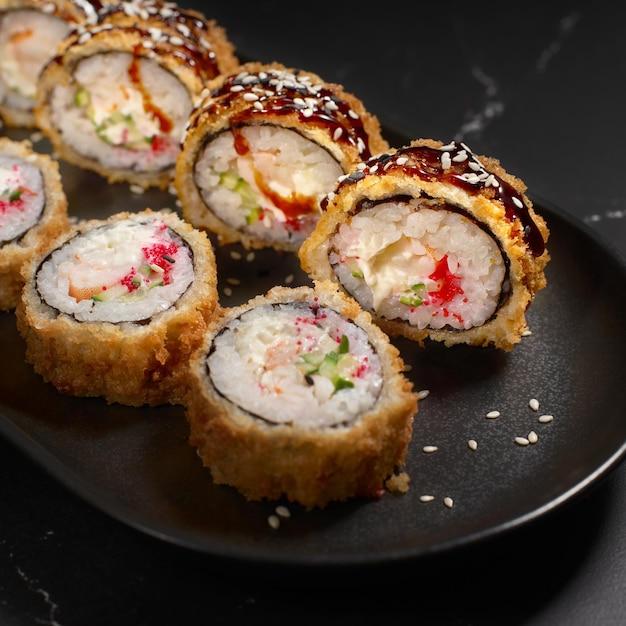 Ebi Tempura Hot Rolls