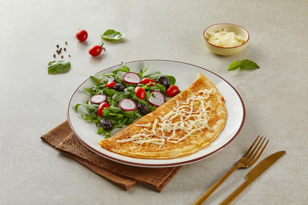 Kaşar pendirli omlet 