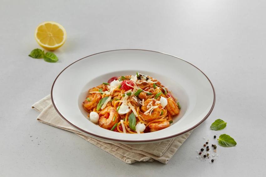 Krevetkalı spaghetti
