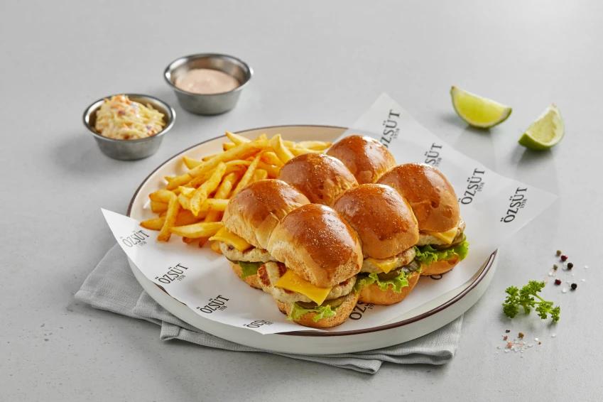 Mini altılı chicken burger