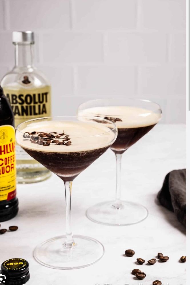 Espresso martini cocktail