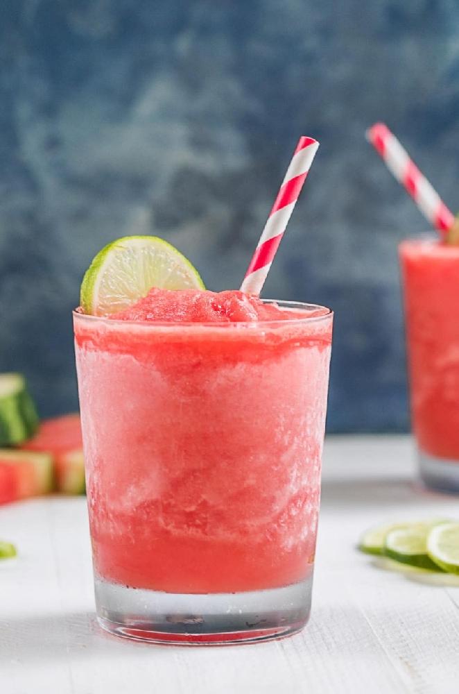 Frozen watermelon cocktail