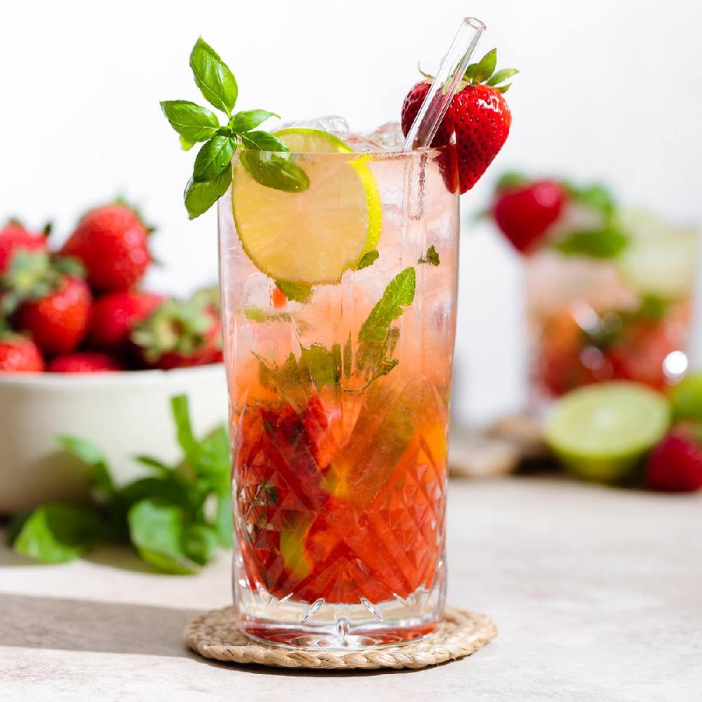 Mojito with strawberry
