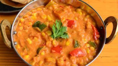 Paneer Qarğıdalı Bibər Masala