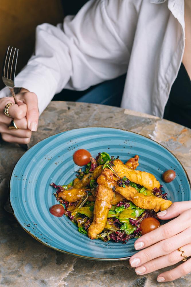 Crispy chicken salad