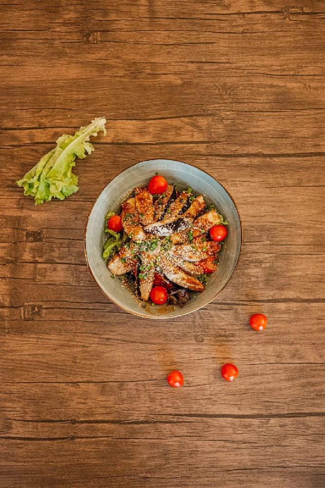 Xırt Xırt badımcan salatı 