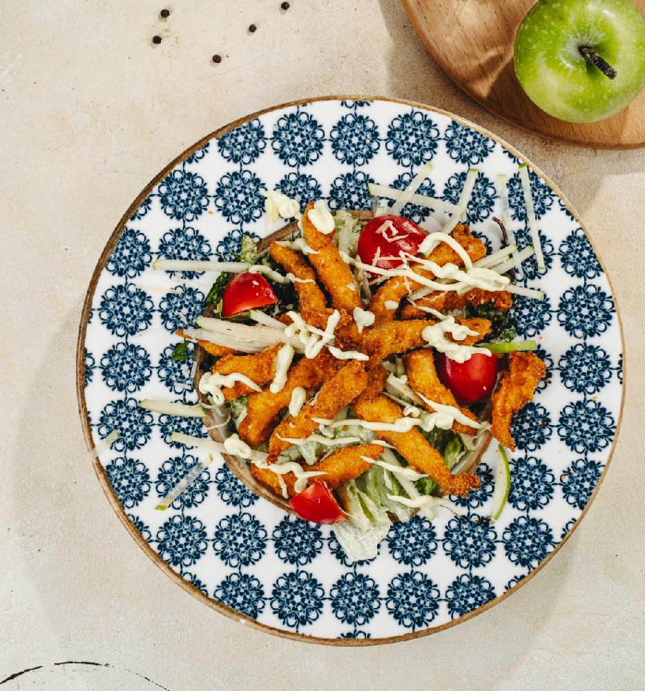 Chicken fingers salat