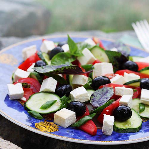 Çoban salatı pendir 