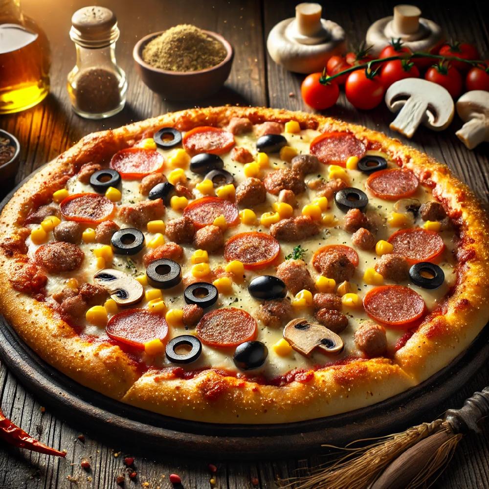 Sosisli pizza