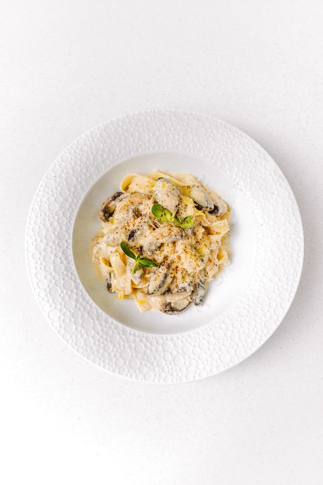 Fettuccine Alfredo Alla Funghi (350qr)