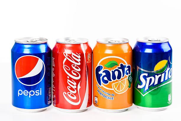 Coca Cola, Pepsi, Fanta, Sprite