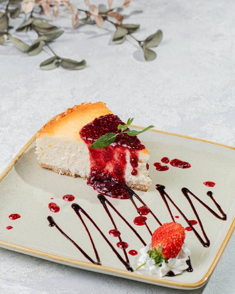 Böyürtkənli Cheesecake