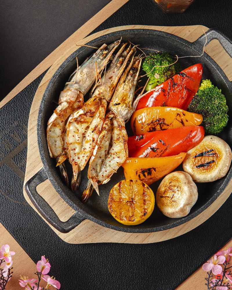 Prawn shrimp yaki