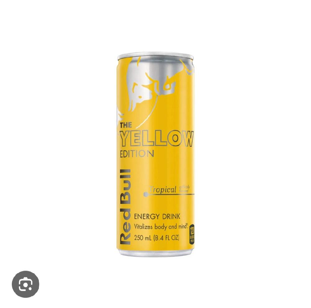Red bull Yellow Energy drink