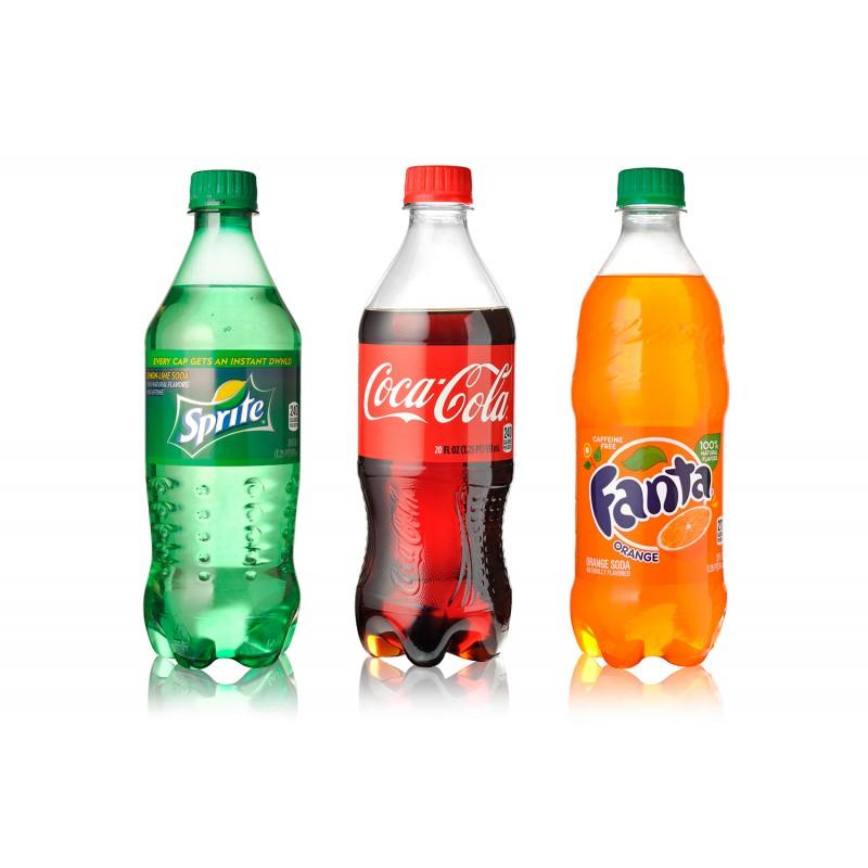Cola Zero / Cola / Fanta / Sprite