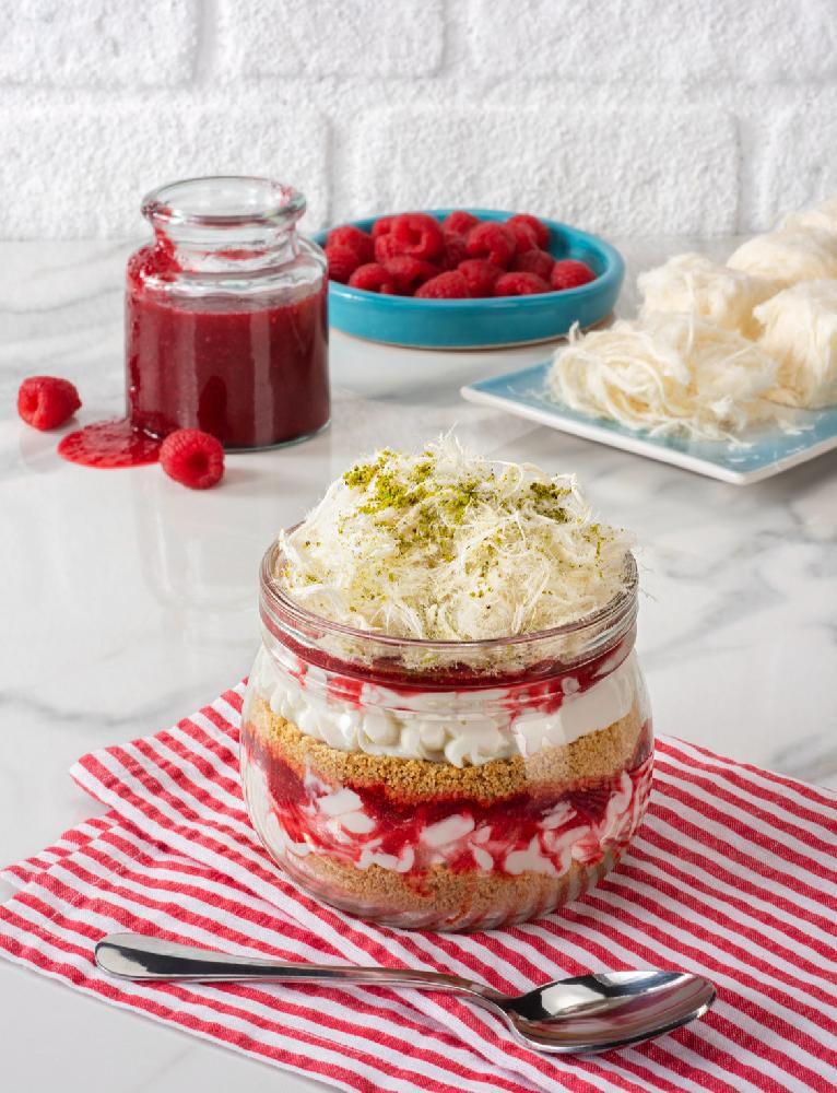 Frambuazlı Böyürtkənli cheesecake