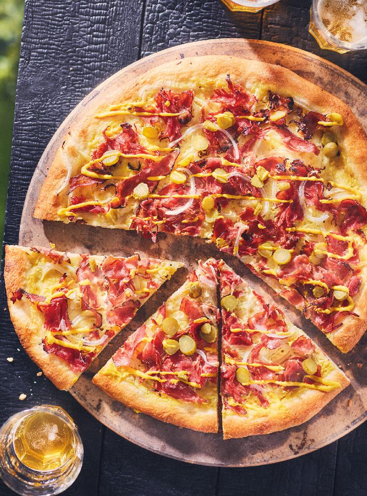 Smoked Beef Pizza