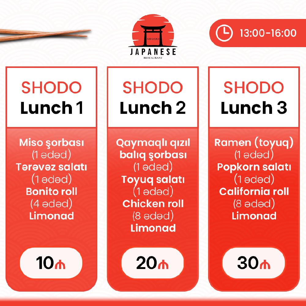 SHODO lunch