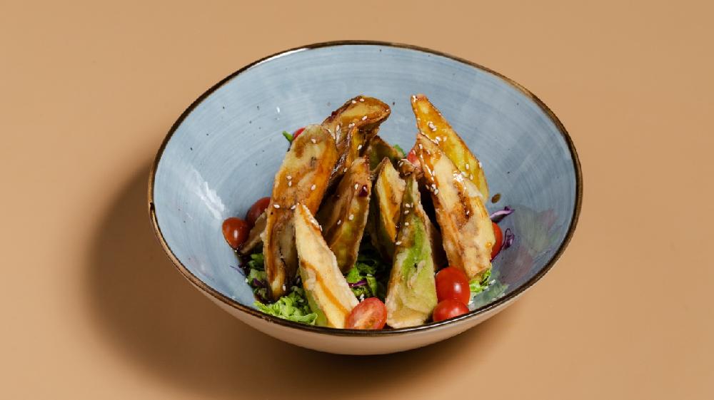 Xırçıltılı badımcan salatı