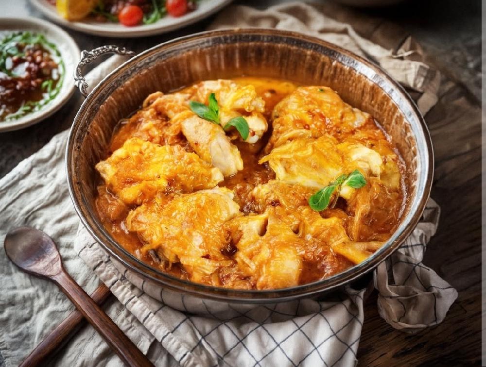 Tavada toyuq çığırtması