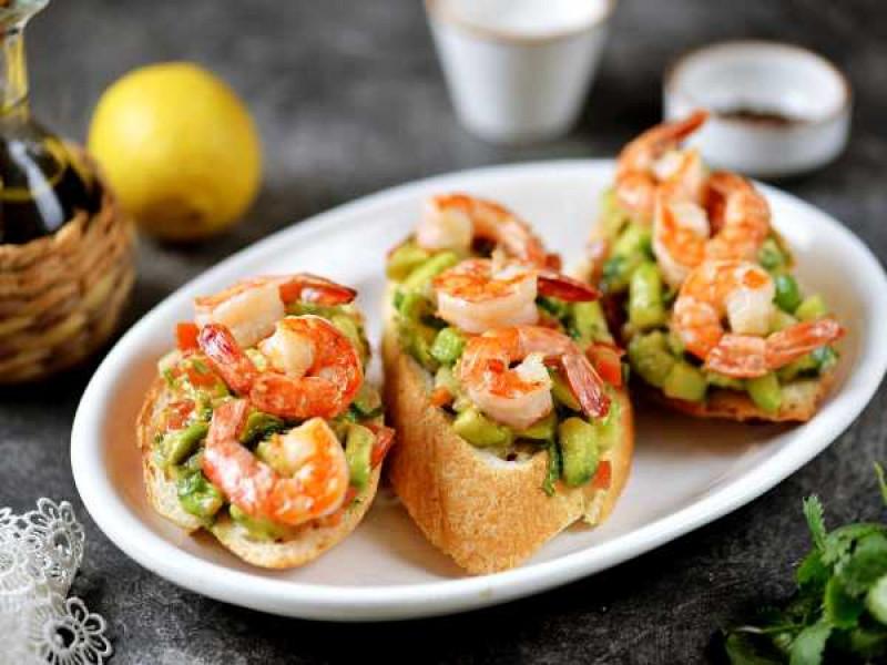 Brusketta krevetkəri