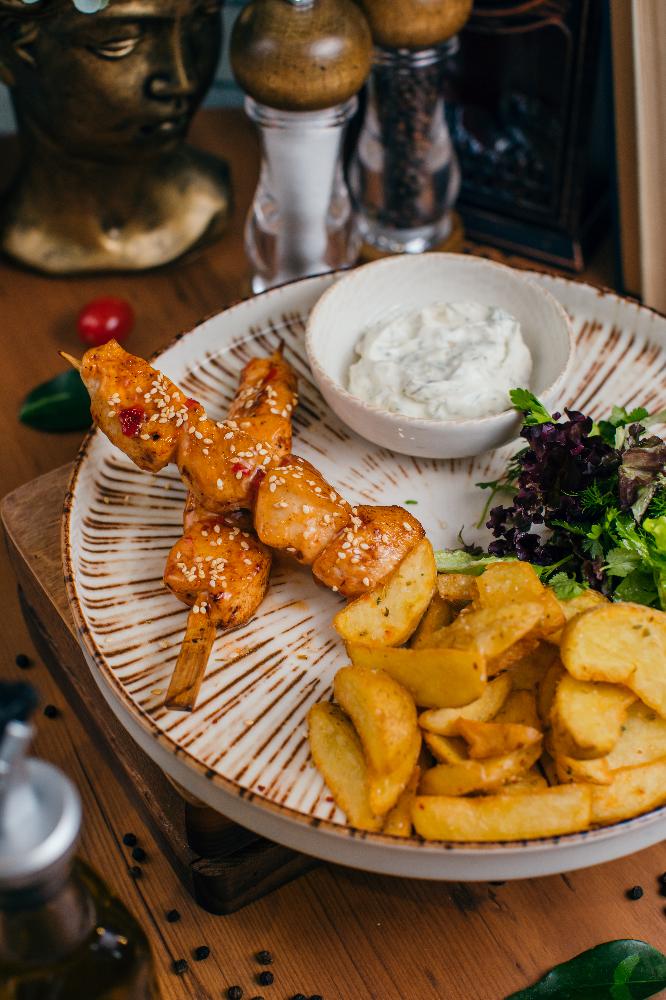 CHICKEN ON SKEWERS